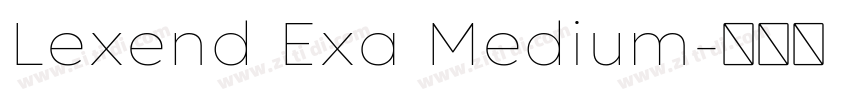 Lexend Exa Medium字体转换